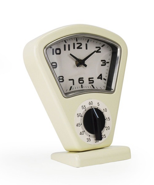 entre square（アントレスクエアー）の「bcl/パーキングメータークロック with タイマー 置時計 アナログ キッチン（置時計・レディース・シルバー/レッド/ホワイト・ONE SIZE）」の20枚目の写真