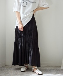 TRIANGLE PALETTE | ギャザーアシメ切替スカート(スカート)