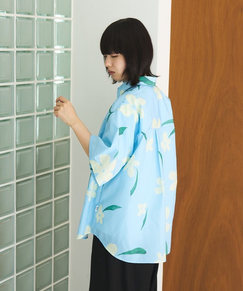 グラム Flowerプリントシャツ 総柄 プリント シャツ