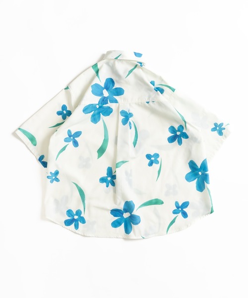 WETTEMPT(ウィテンプト)の「FLOWER PRINT SHIRT / フラワープリントシャツ(シャツ/ブラウス・メンズ・オフホワイト/サックスブルー・SMALL/MEDIUM/LARGE)」の19枚目の写真