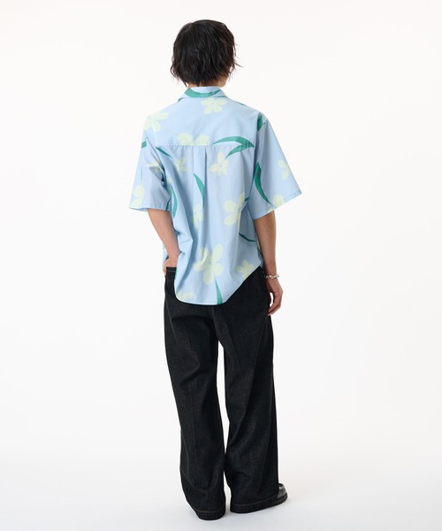 WETTEMPT(ウィテンプト)の「FLOWER PRINT SHIRT / フラワープリントシャツ(シャツ/ブラウス・メンズ・オフホワイト/サックスブルー・SMALL/MEDIUM/LARGE)」の18枚目の写真