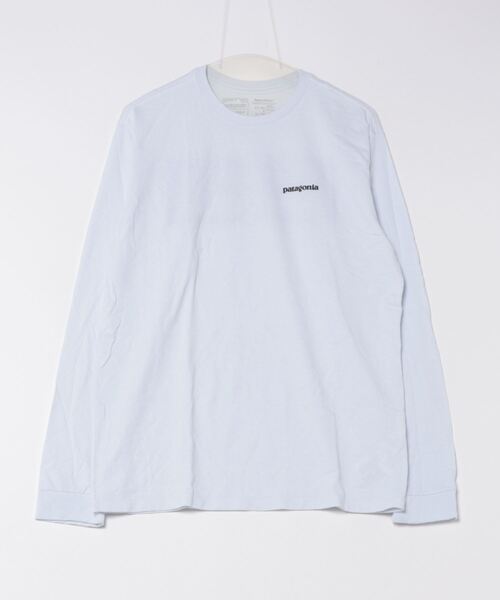 patagonia（パタゴニア）の「【Patagonia】M's L/S P-6 Logo Responsibili Tee（Tシャツ/カットソー・メンズ・ホワイト/ブラック・S/M/L/XL）」の2枚目の写真