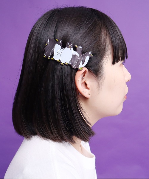 didizizi(ディディジジ)の「ペンギンヘアバレッタ(バレッタ/ヘアクリップ・レディース・ブラック・FREE)」の4枚目の写真