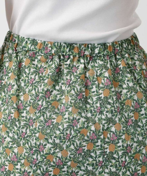 saloon（サルーン）の「SALOON(サルーン)/フルーツ柄スカート【手洗い可】ロング丈（スカート・レディース・ホワイト/ネイビー・FREE）」の7枚目の写真