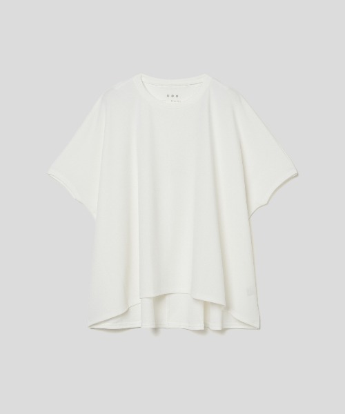 three dots（スリードッツ）の「プレイフルアウトフィット ドルマンルーズ Tシャツ（Tシャツ/カットソー・レディース・ブラック/ホワイト/ネイビー/ボルドー・SMALL）」の2枚目の写真