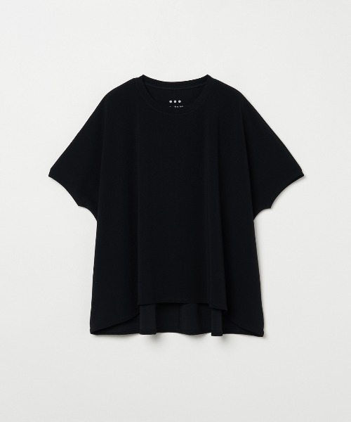 three dots（スリードッツ）の「プレイフルアウトフィット ドルマンルーズ Tシャツ（Tシャツ/カットソー・レディース・ブラック/ホワイト/ネイビー/ボルドー・SMALL）」の3枚目の写真