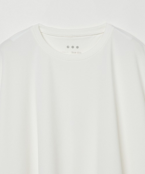 three dots（スリードッツ）の「プレイフルアウトフィット ドルマンルーズ Tシャツ（Tシャツ/カットソー・レディース・ブラック/ホワイト/ネイビー/ボルドー・SMALL）」の7枚目の写真