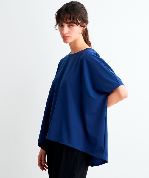 three dots（スリードッツ）の「プレイフルアウトフィット ドルマンルーズ Tシャツ（Tシャツ/カットソー・レディース・ブラック/ホワイト/ネイビー/ボルドー・SMALL）」の12枚目の写真