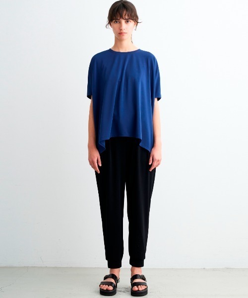 three dots（スリードッツ）の「プレイフルアウトフィット ドルマンルーズ Tシャツ（Tシャツ/カットソー・レディース・ブラック/ホワイト/ネイビー/ボルドー・SMALL）」の15枚目の写真