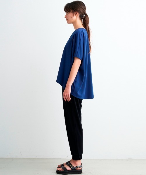 three dots（スリードッツ）の「プレイフルアウトフィット ドルマンルーズ Tシャツ（Tシャツ/カットソー・レディース・ブラック/ホワイト/ネイビー/ボルドー・SMALL）」の16枚目の写真