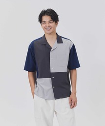 【接触冷感】切替デザインシャツ