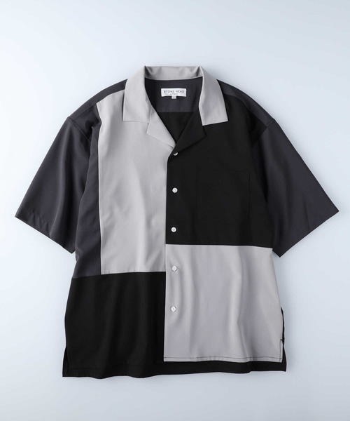 Right-on（ライトオン）の「【接触冷感】切替デザインシャツ（シャツ/ブラウス・メンズ・ブラック×ブルー/ブラック×グレー/ネイビー×ホワイト・XL/L/M/S）」の7枚目の写真