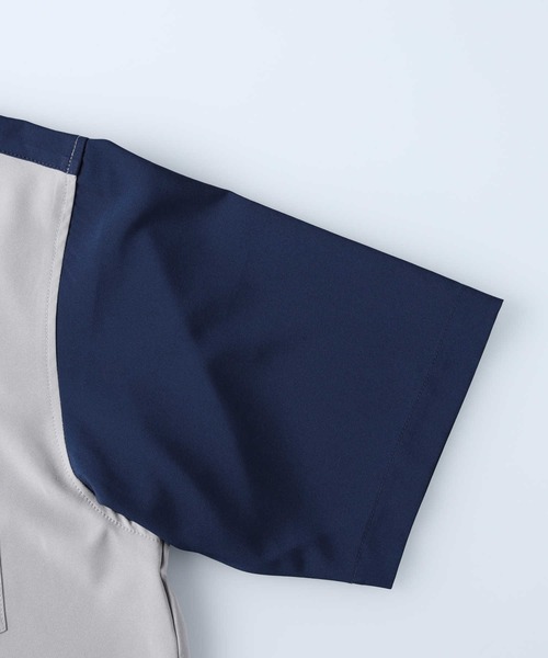 Right-on（ライトオン）の「【接触冷感】切替デザインシャツ（シャツ/ブラウス・メンズ・ブラック×ブルー/ブラック×グレー/ネイビー×ホワイト・XL/L/M/S）」の12枚目の写真