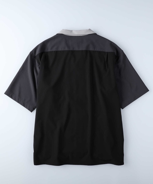 Right-on（ライトオン）の「【接触冷感】切替デザインシャツ（シャツ/ブラウス・メンズ・ブラック×ブルー/ブラック×グレー/ネイビー×ホワイト・XL/L/M/S）」の8枚目の写真