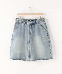 【LMC / エルエムシー】BRUSH WASHED DENIM CARPENTER SHORTS