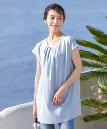 フレアフレンチチュニックブラウス
