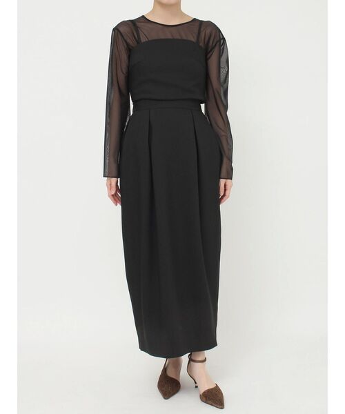 セール】LADYシアーレイヤードセットアップドレス（ドレス