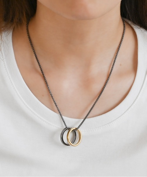 MUTURA（ムツラ）の「リングネックレス（ネックレス・メンズ・ブラック系2/シルバー系2/シルバー系1/ブラック系1・ONE SIZE）」の3枚目の写真