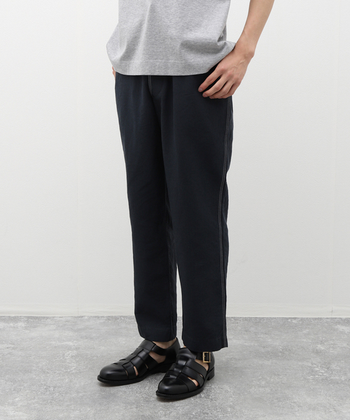 EDIFICE(エディフィス)の「BUREAU (ビューロー) LINEN TROUSERS(スラックス・メンズ・ブラック/ネイビー・LARGE/MEDIUM)」の7枚目の写真