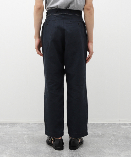EDIFICE(エディフィス)の「BUREAU (ビューロー) LINEN TROUSERS(スラックス・メンズ・ブラック/ネイビー・LARGE/MEDIUM)」の11枚目の写真