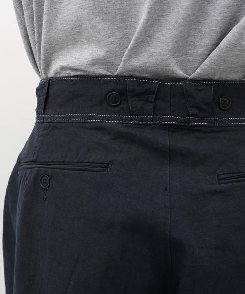 EDIFICE(エディフィス)の「BUREAU (ビューロー) LINEN TROUSERS(スラックス・メンズ・ブラック/ネイビー・LARGE/MEDIUM)」の15枚目の写真