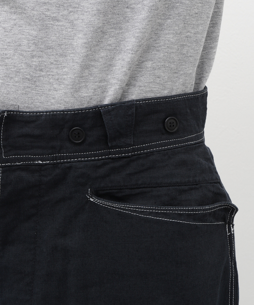 EDIFICE(エディフィス)の「BUREAU (ビューロー) LINEN TROUSERS(スラックス・メンズ・ブラック/ネイビー・LARGE/MEDIUM)」の17枚目の写真