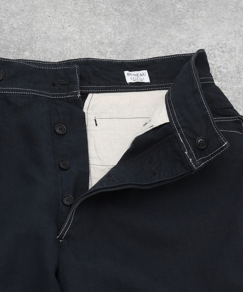 EDIFICE(エディフィス)の「BUREAU (ビューロー) LINEN TROUSERS(スラックス・メンズ・ブラック/ネイビー・LARGE/MEDIUM)」の20枚目の写真