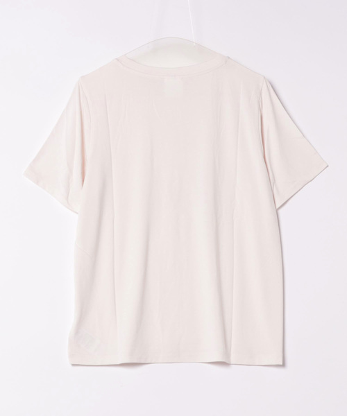 国内正規品　アイスクリーム柄ワンポイントTシャツ　ジェラートピケ　ベージュ　◎ ジェラートピケ gelato pique アイスクリームワンポイントT