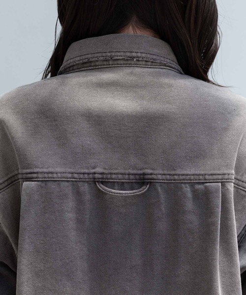 RAGEBLUE（レイジブルー）の「ダメージオーバーデニムシャツ（シャツ/ブラウス・レディース・ブルー/グレー・FREE）」の11枚目の写真