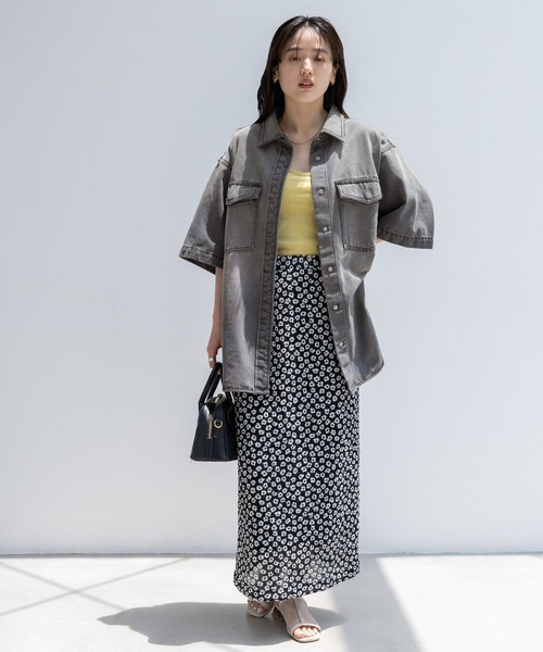 RAGEBLUE（レイジブルー）の「ダメージオーバーデニムシャツ（シャツ/ブラウス・レディース・ブルー/グレー・FREE）」の19枚目の写真