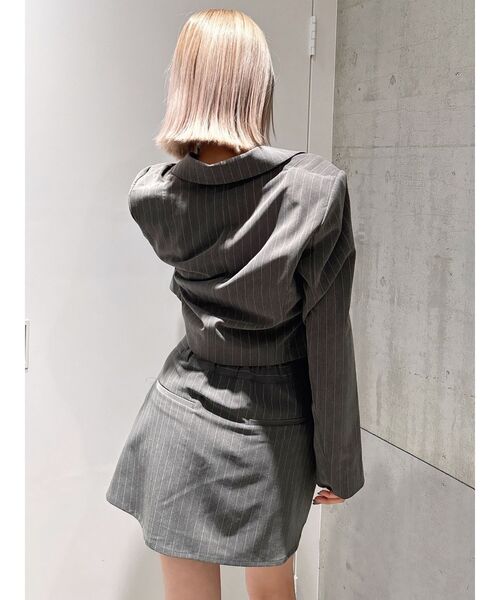 GYDA(ジェイダ)の「【SETUP着用可】ウエストデザインスカートライクショートパンツ(スカート・レディース・ブラック/ベージュ/グレー・FREE)」の4枚目の写真