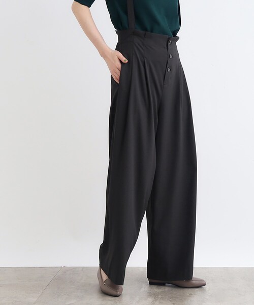 grove（グローブ）の「◆＜2WAY＞サス付きフロント釦ワイドパンツ（その他パンツ・レディース・ブラウン系/ダークグレー/ブラック・02/03/01/04/05）」の20枚目の写真