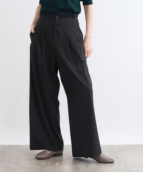 grove（グローブ）の「◆＜2WAY＞サス付きフロント釦ワイドパンツ（その他パンツ・レディース・ブラウン系/ダークグレー/ブラック・02/03/01/04/05）」の21枚目の写真