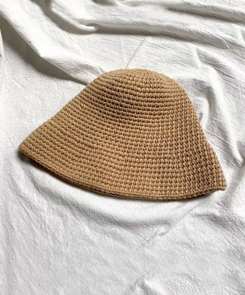 ROOPTOKYO（ループトウキョウ）の「畔編み クローシュハット（ハット・レディース・イエロー/ホワイト・FREE）」の2枚目の写真