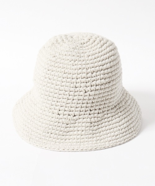 ROOPTOKYO（ループトウキョウ）の「畔編み クローシュハット（ハット・レディース・イエロー/ホワイト・FREE）」の13枚目の写真