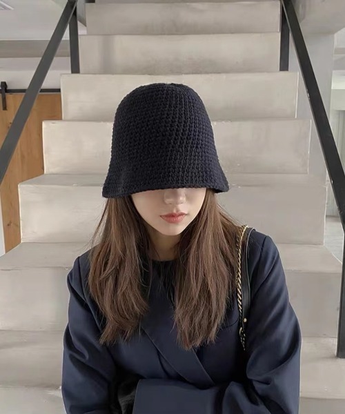 ROOPTOKYO（ループトウキョウ）の「畔編み クローシュハット（ハット・レディース・イエロー/ホワイト・FREE）」の6枚目の写真