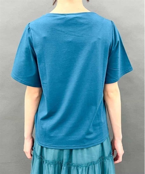 axes femme（アクシーズファム）の「エトワール装飾Ｔシャツ（Tシャツ/カットソー・レディース・ブルーグリーン/ネイビー/ラベンダー・FREE）」の6枚目の写真