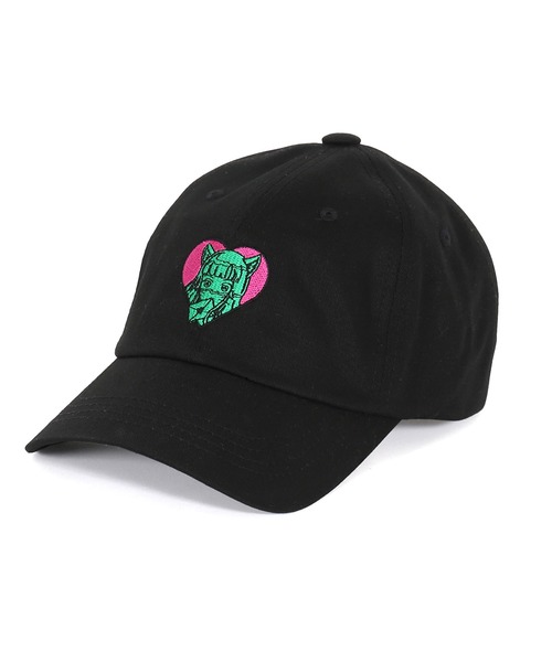 PUNYUS（プニュズ）の「恋愛しようぜ若者キャップ（キャップ・レディース・パープル/ベージュ/ブラック/ピンク・FREE）」の2枚目の写真