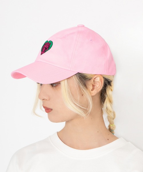 PUNYUS（プニュズ）の「恋愛しようぜ若者キャップ（キャップ・レディース・パープル/ベージュ/ブラック/ピンク・FREE）」の17枚目の写真