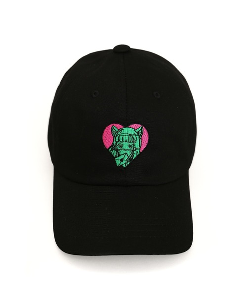 PUNYUS（プニュズ）の「恋愛しようぜ若者キャップ（キャップ・レディース・パープル/ベージュ/ブラック/ピンク・FREE）」の11枚目の写真