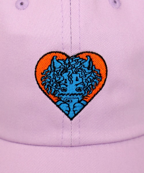 PUNYUS（プニュズ）の「恋愛しようぜ若者キャップ（キャップ・レディース・パープル/ベージュ/ブラック/ピンク・FREE）」の8枚目の写真