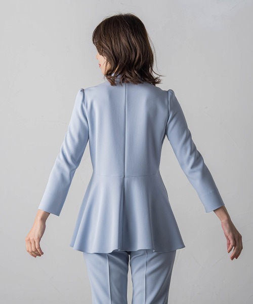 Viaggio Blu(ビアッジョブルー)の「MISSION DOUBLECLOTH サイドボウタイブラウス≪手洗い可能≫(シャツ/ブラウス・レディース・ネイビー/ブルー・L/S/M)」の18枚目の写真