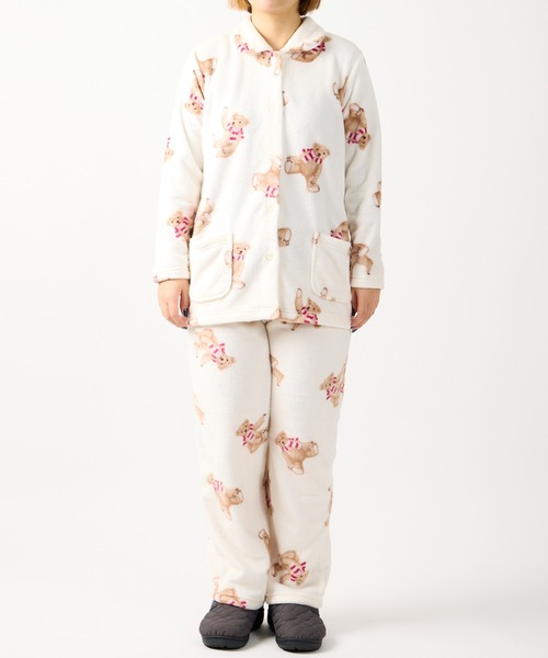 未使用✨エトロ パジャマ M イエロー ペイズリー カシミール 比翼 コットン Candy Closet / キャンディークローゼット 総柄 フリース 長袖パジャマ