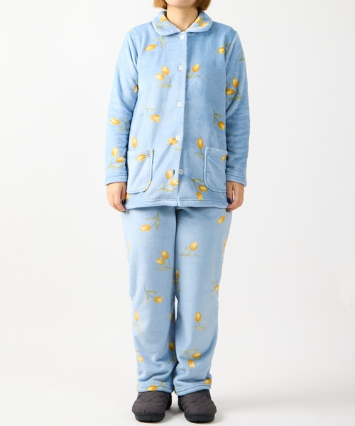 Candy Closet / キャンディークローゼット 総柄 フリース 長袖パジャマ