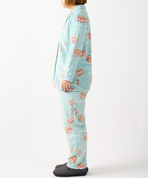 Candy Closet / キャンディークローゼット 総柄 フリース 長袖パジャマ
