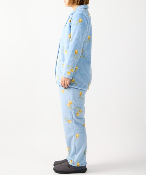 Candy Closet / キャンディークローゼット 総柄 フリース 長袖パジャマ