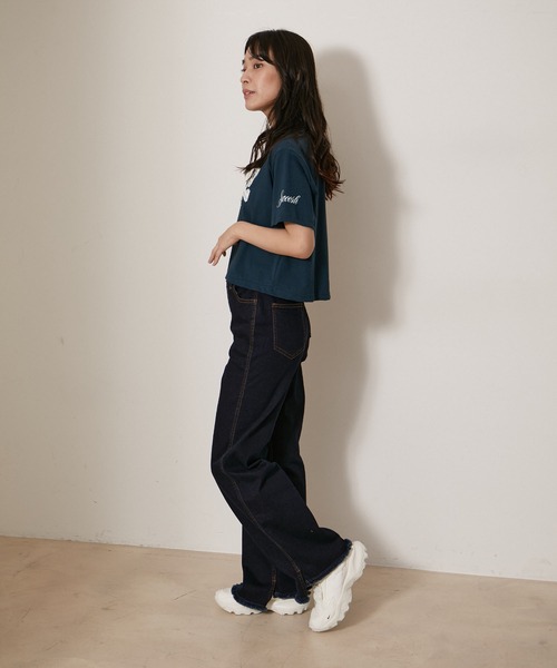 NIKE（ナイキ）の「【NIKE】ナイキ NSW OC VARZITY Tシャツ ウィメンズ（Tシャツ/カットソー・レディース・ブラック/ネイビー・S/M/L）」の9枚目の写真