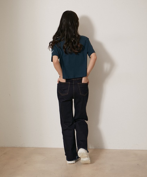 NIKE（ナイキ）の「【NIKE】ナイキ NSW OC VARZITY Tシャツ ウィメンズ（Tシャツ/カットソー・レディース・ブラック/ネイビー・S/M/L）」の10枚目の写真