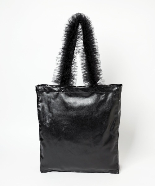 mysty woman(ミスティウーマン)の「【WEB限定/普段使いやマザーズバッグにも!】大容量!!推し活チュールマルチトートBAG 146673(トートバッグ・レディース・ブルー/オフホワイト/ブラック/ピンク/グリーン/レッド/イエロー・FREE)」の19枚目の写真