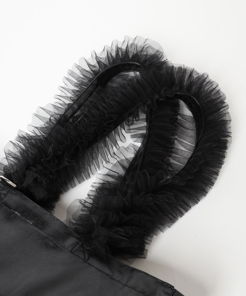 mysty woman(ミスティウーマン)の「【WEB限定/普段使いやマザーズバッグにも!】大容量!!推し活チュールマルチトートBAG 146673(トートバッグ・レディース・ブルー/オフホワイト/ブラック/ピンク/グリーン/レッド/イエロー・FREE)」の20枚目の写真